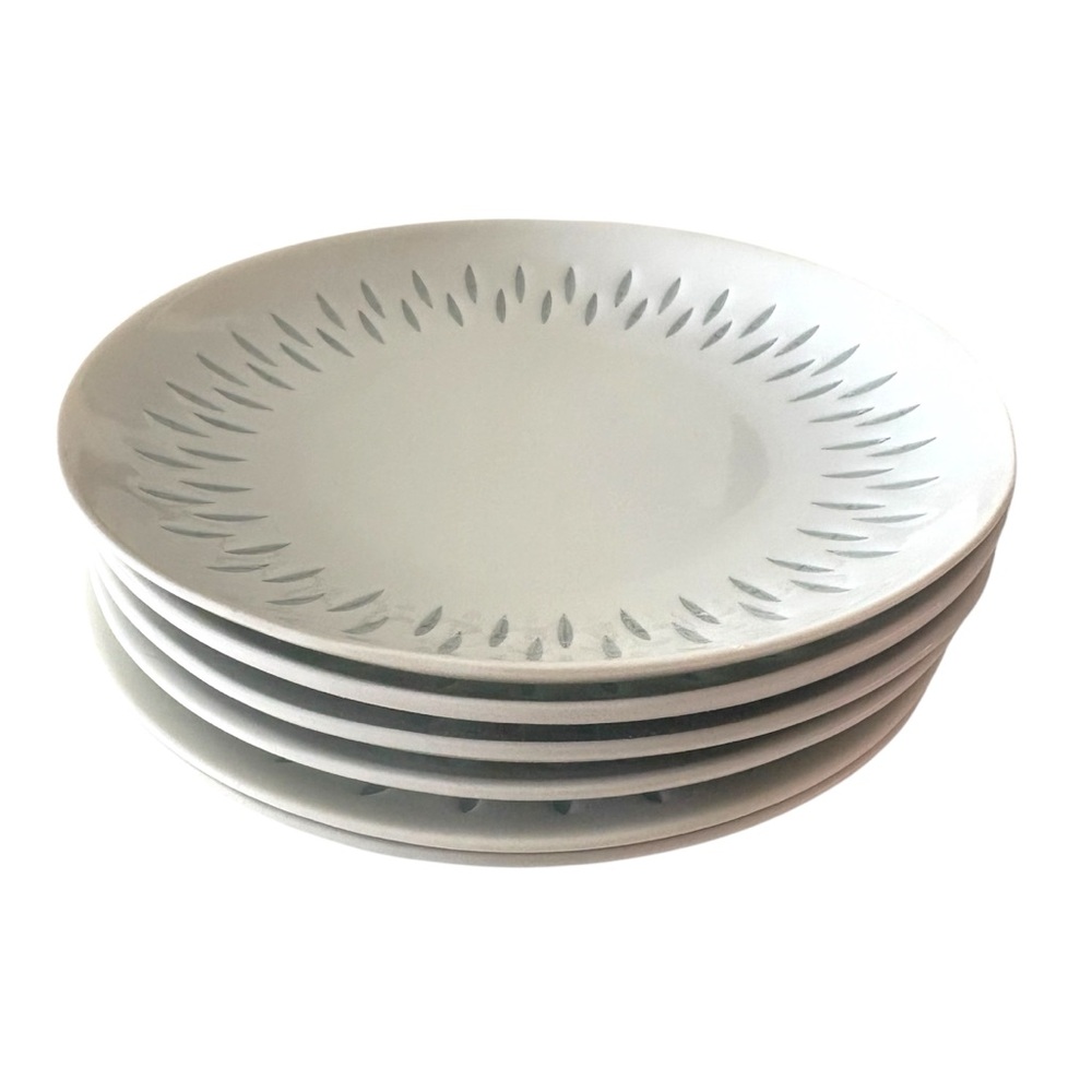 Vtg Arabia Of Finland Friedl Holzer Kjellberg Rice Grains Pattern Plate Set Of 6